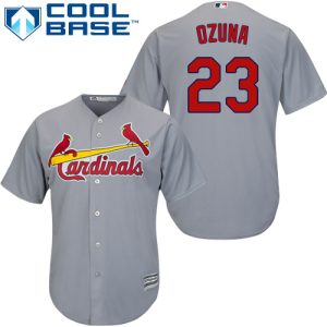 Stunning Cardinals #23 Marcell Ozuna Grey Cool Base Stitched Youth MLB Jersey Hurry Exclusive offer Place your order immediately for a great jersey