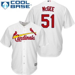 Stunning Cardinals #51 Willie McGee White Cool Base Stitched Youth MLB Jersey Retailers boost your inventory Order now to meet customer demand