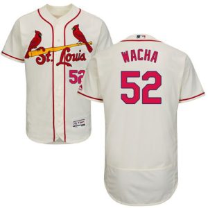Stunning Cardinals #52 Michael Wacha Cream Flexbase Authentic Collection Stitched MLB Jersey