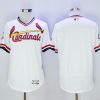 Stunning Cardinals Blank White Flexbase Authentic Collection Cooperstown Stitched MLB Jersey