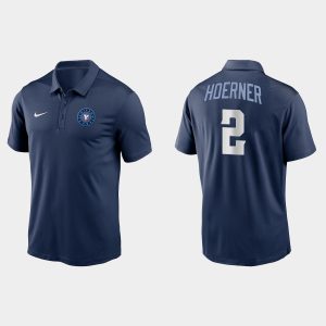 Stunning Chicago Cubs #2 Nico Hoerner Men's Nike 2021 City Connect Polo   Navy Sports enthusiasts seize this opportunity Order now to feel the game excitement