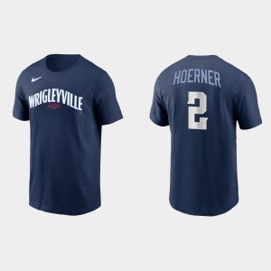 Stunning Chicago Cubs #2 Nico Hoerner Men's Nike 2021 City Connect T Shirt    Navy With high demand Don't miss out Order now to wear your team colors