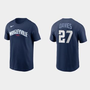 Stunning Chicago Cubs #27 Zach Davies Men's Nike 2021 City Connect T Shirt    Navy Sports enthusiasts seize this opportunity Order now to feel the game excitement