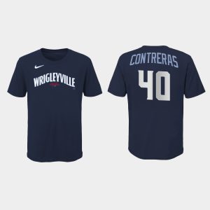 Stunning Chicago Cubs #40 Willson Contreras Youth Nike 2021 City Connect T Shirt   Navy With high demand Don't miss out Order now to wear your team colors