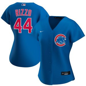 Stunning Chicago Cubs #44 Anthony Rizzo Nike Women's Alternate 2020 MLB Player Jersey Royal Sports fans this is your chance Order soon to be part of the action