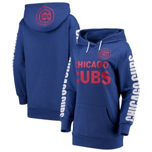 Stunning Chicago Cubs G III 4Her by Carl Banks Women's Extra Innings Pullover Hoodie Royal