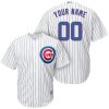 Stunning Chicago Cubs Majestic Cool Base Custom Jersey White