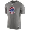 Stunning Chicago Cubs Nike Authentic Collection Legend Logo 1.5 Performance T Shirt Gray