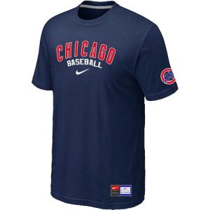 Stunning Chicago Cubs Nike Short Sleeve Practice MLB T Shirt Midnight Blue