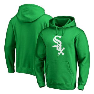 Stunning Chicago White Sox Majestic St. Patrick's Day White Logo Pullover Hoodie Kelly Green