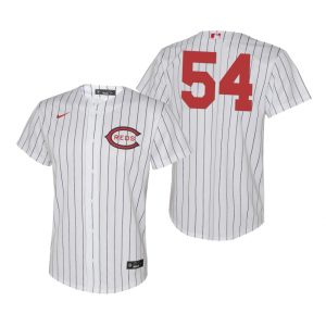 Stunning Cincinnati Reds #54 Hunter Strickland Youth 2022 Field of Dreams MLB Game Jersey   White Collectors this is a must have Add it to your collection by ordering