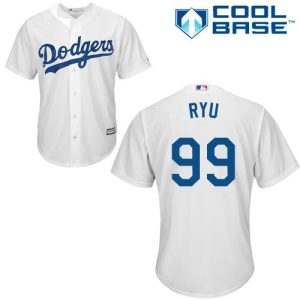 Stunning Dodgers #99 Hyun Jin Ryu White Cool Base Stitched Youth MLB Jersey Retailers boost your inventory Order now to meet customer demand