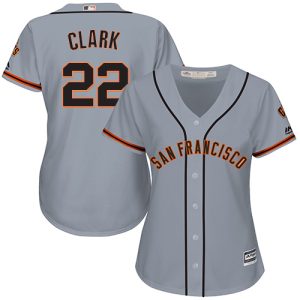 Stunning Giants #22 Will Clark Grey Road Women's Stitched MLB Jersey Sports enthusiasts seize this opportunity Order now to feel the game excitement