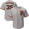 Stunning Giants #35 Brandon Crawford Grey Road 2 Cool Base Stitched Youth MLB Jersey Limited stock Order now to show your love for your team