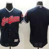 Stunning Guardians Blank Navy Blue Flexbase Authentic Collection Stitched MLB Jersey