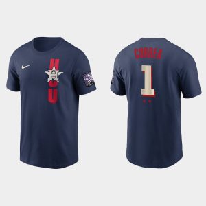 Stunning Houston Astros #1 Carlos Correa Men's 2021 MLB All Star Game Navy T Shirt Sports fans this is your chance Order soon to be part of the action