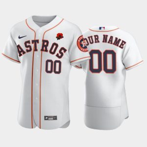 Stunning Houston Astros Custom Men's Nike Authentic 2021 Memorial Day MLB Jersey   White
