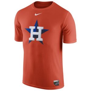 Stunning Houston Astros Nike Authentic Collection Legend Logo 1.5 Performance T Shirt Orange