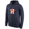 Stunning Houston Astros Nike Logo Performance Navy Pullover MLB Hoodie