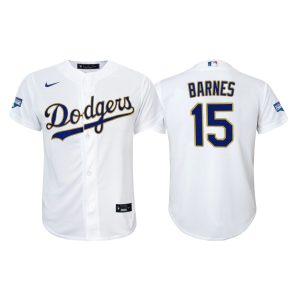 Stunning Los Angeles Dodgers #15 Austin Barnes Youth Nike 2021 Gold Program World Series Champions MLB Jersey Whtie Hurry Exclusive offer Place your order immediately for a great jersey