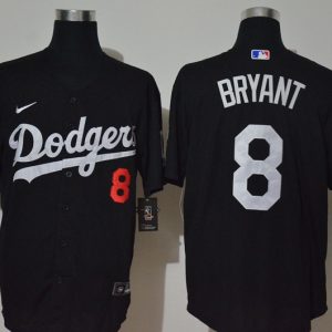 Stunning Los Angeles Dodgers #8 Kobe Bryant Men??s Nike Black Cool Base MLB Jersey