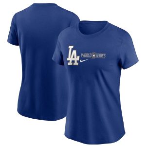 Stunning Los Angeles Dodgers Nike Women's 2020 World Series Bound Authentic Collection T Shirt Royal Limited stock Order now to show your love for your team