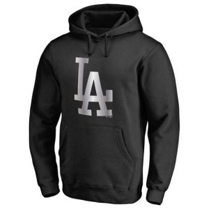 Stunning Los Angeles Dodgers Platinum Collection Pullover Hoodie Black