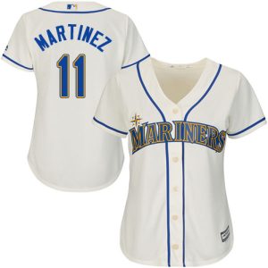 Stunning Mariners #11 Edgar Martinez Cream Alternate Women's Stitched MLB Jersey Hurry Exclusive offer Place your order immediately for a great jersey