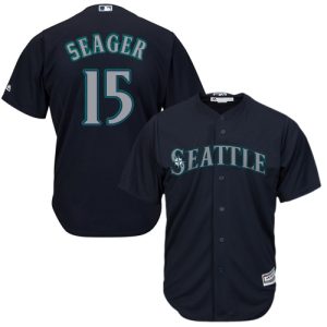 Stunning Mariners #15 Kyle Seager Navy Blue Cool Base Stitched Youth MLB Jersey Sports fans this is your chance Order soon to be part of the action