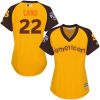 Stunning Mariners #22 Robinson Cano Gold 2016 All Star American League Women's Stitched MLB Jersey Sports fans this is your chance Order soon to be part of the action