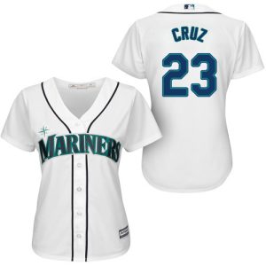 Stunning Mariners #23 Nelson Cruz White Home Women's Stitched MLB Jersey With high demand Don't miss out Order now to wear your team colors