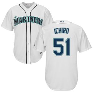 Stunning Mariners #51 Ichiro Suzuki White Cool Base Stitched Youth MLB Jersey Hurry Exclusive offer Place your order immediately for a great jersey