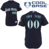 Stunning Mariners Customized Authentic Black Cool Base MLB Jersey (S 3XL)