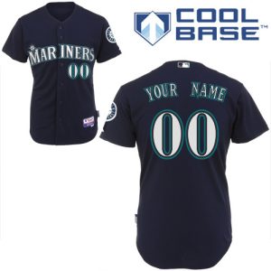 Stunning Mariners Customized Authentic Black Cool Base MLB Jersey (S 3XL)