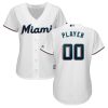 Stunning Marlins Personalized Women's Home 2019 Cool Base White MLB Jersey (S 3XL)