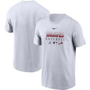 Stunning Men's Atlanta Braves Nike White Authentic Collection Team Performance T Shirt Retailers boost your inventory Order now to meet customer demand