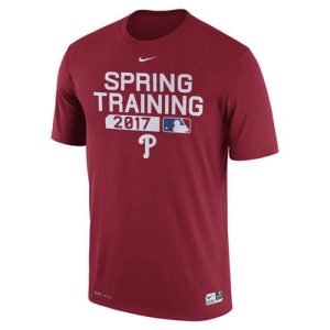Stunning Men's Philadelphia Phillies Nike Red Authentic Collection Legend Team Issue Performance T Shirt