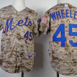 Stunning Mets #45 Zack Wheeler Camo Alternate Cool Base Stitched Youth MLB Jersey Sports enthusiasts seize this opportunity Order now to feel the game excitement