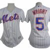 Stunning Mets #5 David Wright White(Blue Strip) Women's Home Stitched MLB Jersey Limited stock Order now to show your love for your team