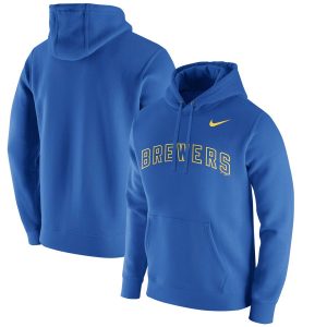 Stunning Milwaukee Brewers Nike Franchise Hoodie Royal