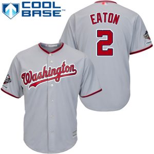Stunning Nationals #2 Adam Eaton Grey Cool Base 2019 World Series Champions Stitched Youth MLB Jersey Limited stock Order now to show your love for your team
