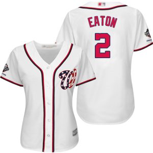 Stunning Nationals #2 Adam Eaton White Home 2019 World Series Champions Women's Stitched MLB Jersey Limited stock Order now to show your love for your team