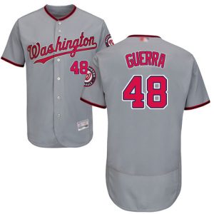 Stunning Nationals #48 Javy Guerra Grey Flexbase Authentic Collection Stitched MLB Jersey