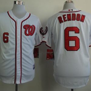 Stunning Nationals #6 Anthony Rendon White Cool Base Stitched MLB Jersey