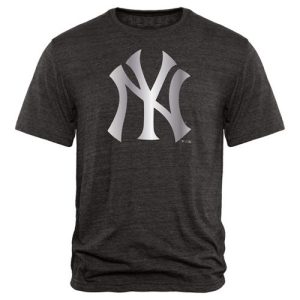 Stunning New York Yankees Fanatics Apparel Platinum Collection Tri Blend T Shirt Black