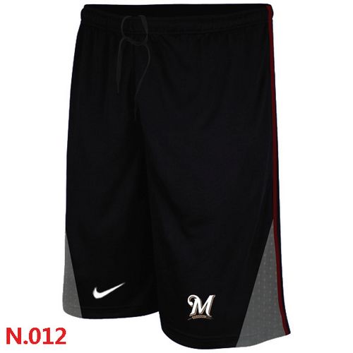 Stunning Nike MLB Milwaukee Brewers Performance Training Shorts Black