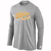 Stunning Oakland Athletics Long Sleeve MLB T Shirt Grey