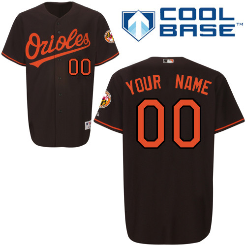 Stunning Orioles Personalized Authentic Black MLB Jersey (S 3XL)