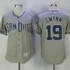Stunning Padres #19 Tony Gwynn Grey Flexbase Authentic Collection Stitched MLB Jersey