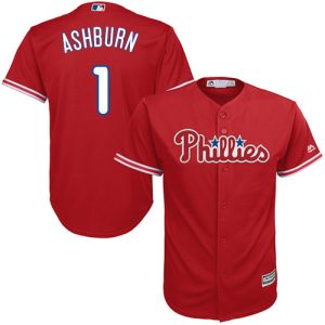 Stunning Phillies #1 Richie Ashburn Red Cool Base Stitched Youth MLB Jersey With high demand Don't miss out Order now to wear your team colors